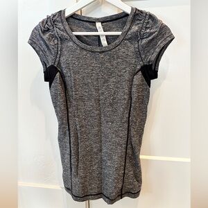Lululemon short sleeve top with ruffle detail